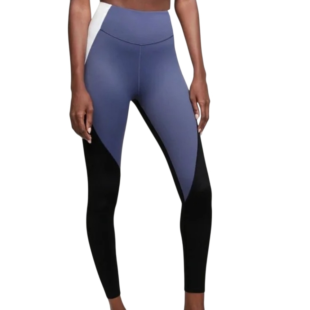 Victoria's Secret Sweat On Point 7/8 Leggings Colorblock Size 8 Pockets Gym